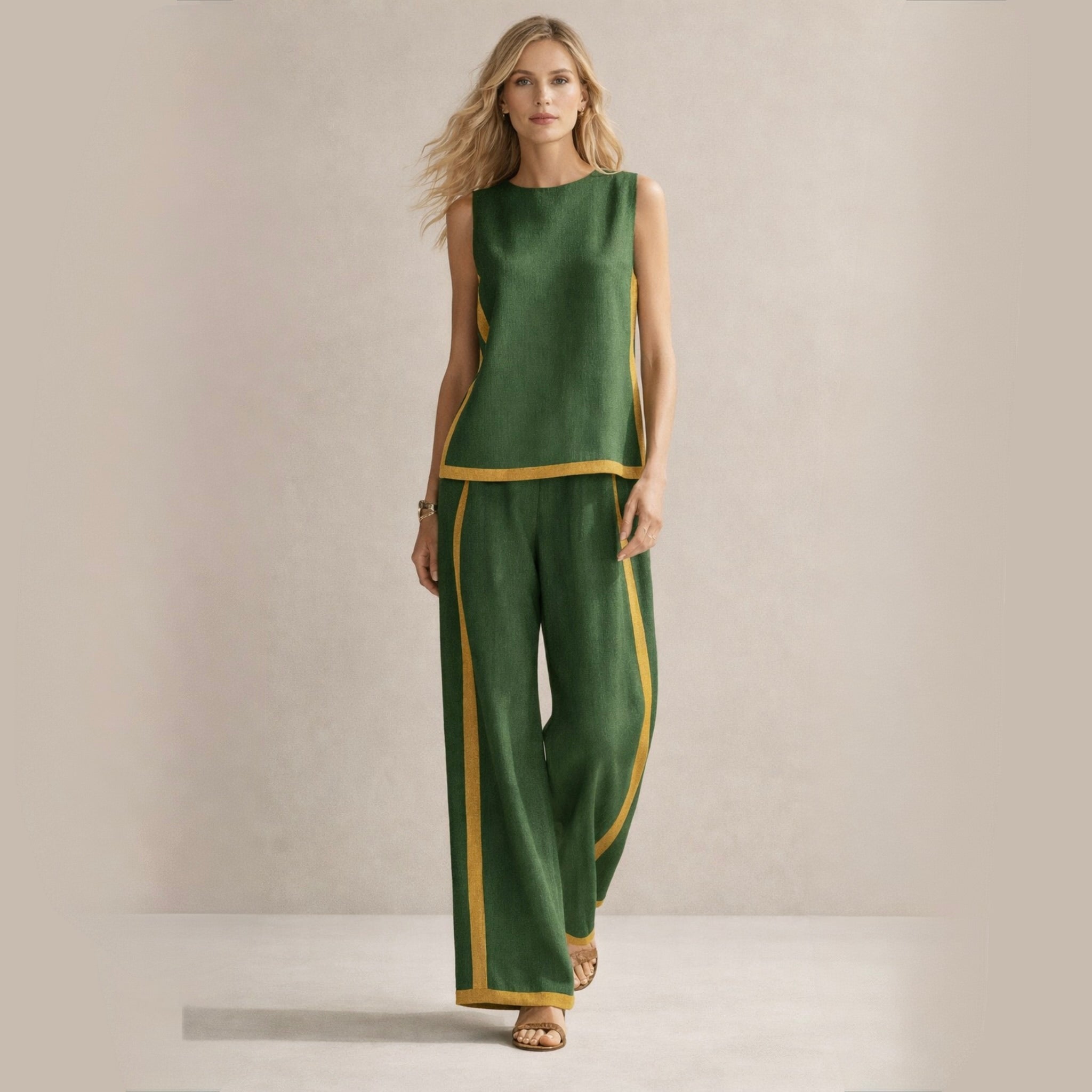 Sara - Conjunto Elegante com Pernas Largas