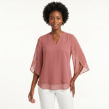 Francisca - Blusa com Mangas de Folhos