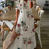 Luna - Vestido Midi de Estilo Boho Sem Esforço
